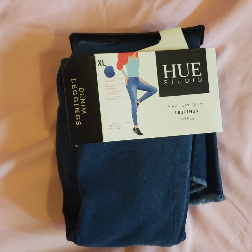 Mid rise jean leggings